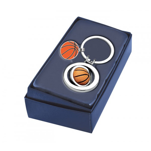Schlüsselanhänger „Orangefarbener Basketball“ (mit der Option, gegen Aufpreis zu gravieren) Schlüsselanhänger „Orangefarbener Basketball“ (mit der Option, gegen Aufpreis zu gravieren)