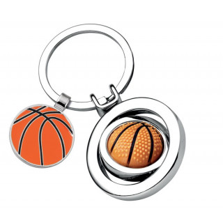Schlüsselanhänger „Orangefarbener Basketball“ (mit der Option, gegen Aufpreis zu gravieren)