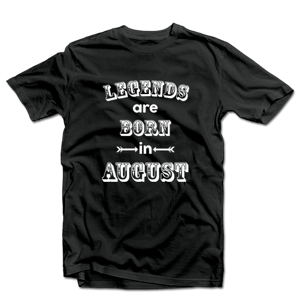 T-shirt "Legends are born" mit ausgewähltem Monat