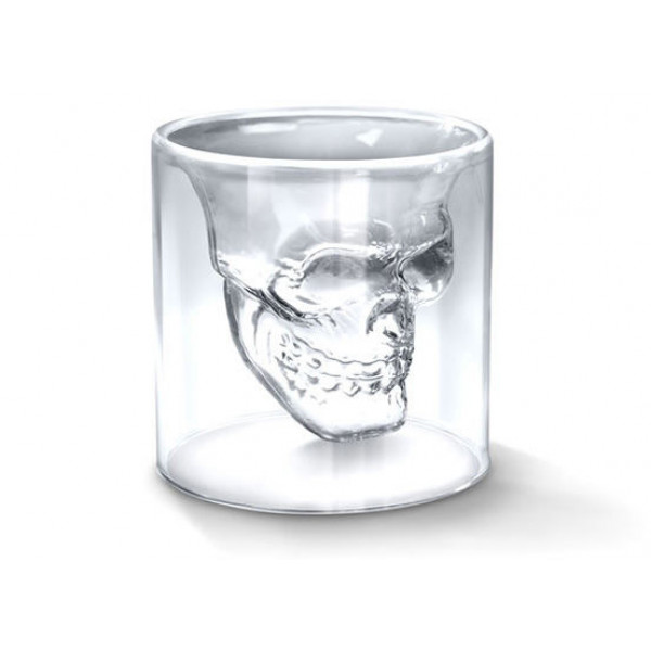 Totenkopf-Schnapsglas „DOOMED“, 75ml