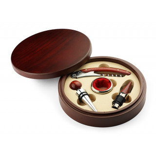 Wein-Werkzeug-Set in runder Box