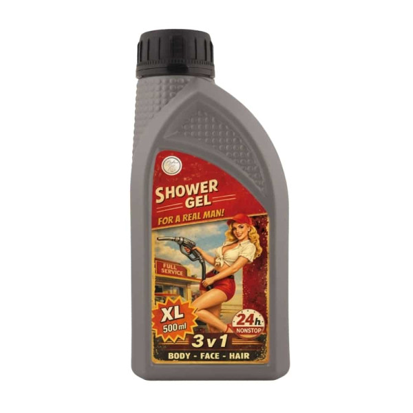 Geschenkset für Männer "Garage Shower Set" – Duschgel 500ml und Duschöl 250ml