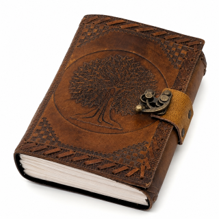 Leder-Notizbuch „Baum des Lebens“