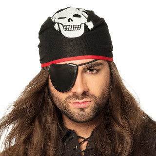 Piratenkopftuch mit Augenklappe Piratenkopftuch mit Augenklappe