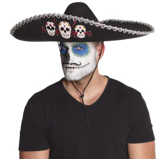 Mexikanischer "Sombrero Calavera"-Hut