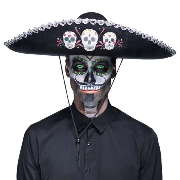 Mexikanischer "Sombrero Calavera"-Hut