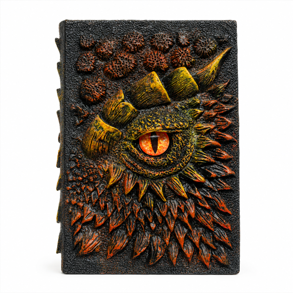 Notizbuch mit 3D-Drachenauge „The Dark Book“