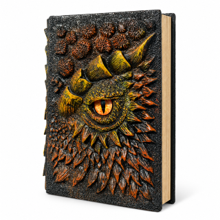 Notizbuch mit 3D-Drachenauge „The Dark Book“