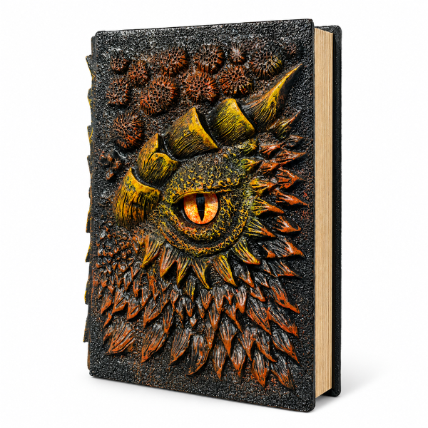 Notizbuch mit 3D-Drachenauge „The Dark Book“