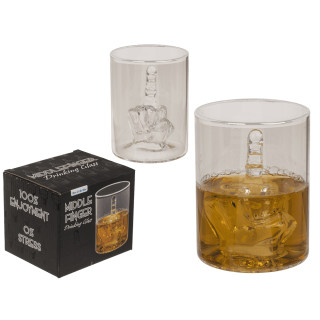 Whiskeyglas „Middle Finger“, 350 ml