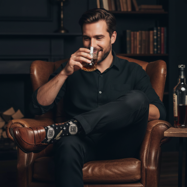 Geschenkset "Drinks" (Glas + Socken)