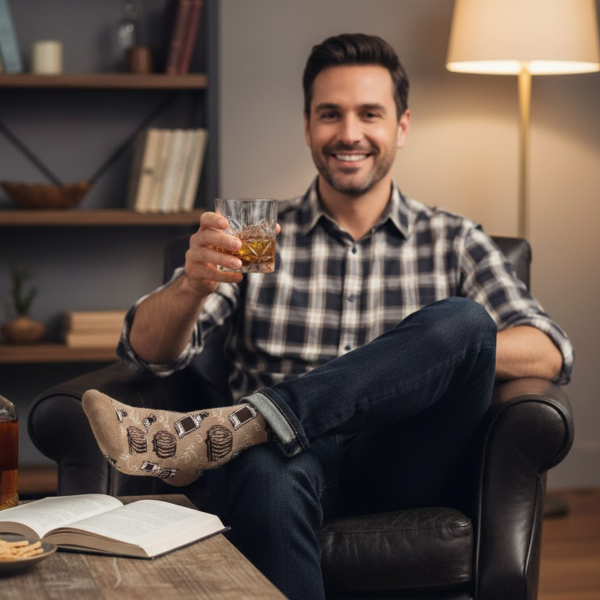 Geschenkset "Drinks" (Glas + Socken)