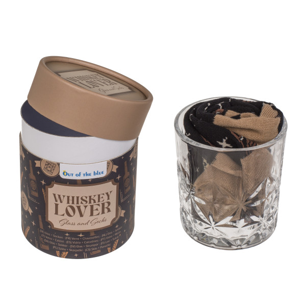 Geschenkset "Drinks" (Glas + Socken)