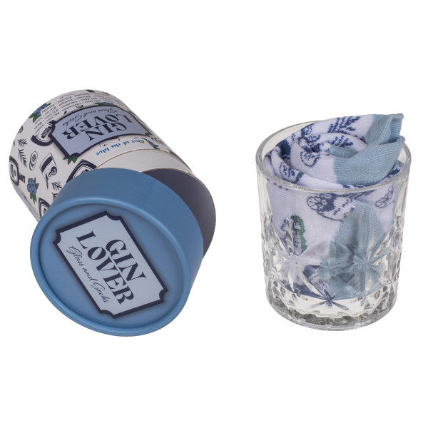 Geschenkset "Drinks" (Glas + Socken)