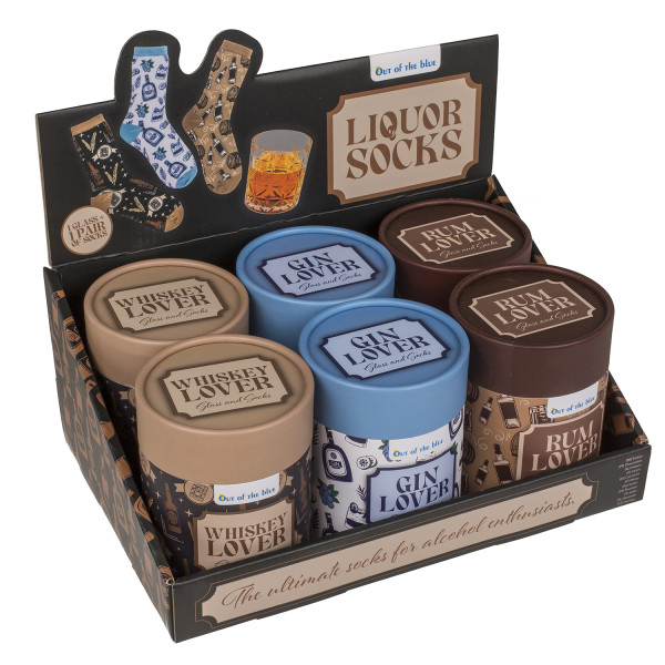 Geschenkset "Drinks" (Glas + Socken)