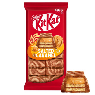 "KIT KAT" Milchschokolade mit gesalzener Karamellfüllung, 99g