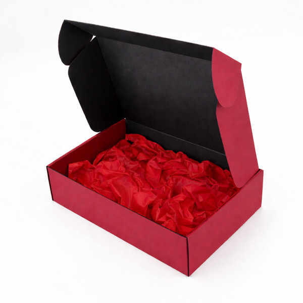 Premium Geschenkverpackung, dunkelrot 305x215x85mm
