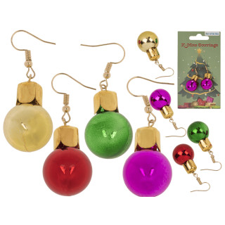 Festliche Ohrringe „Weihnachtsbaumschmuck“