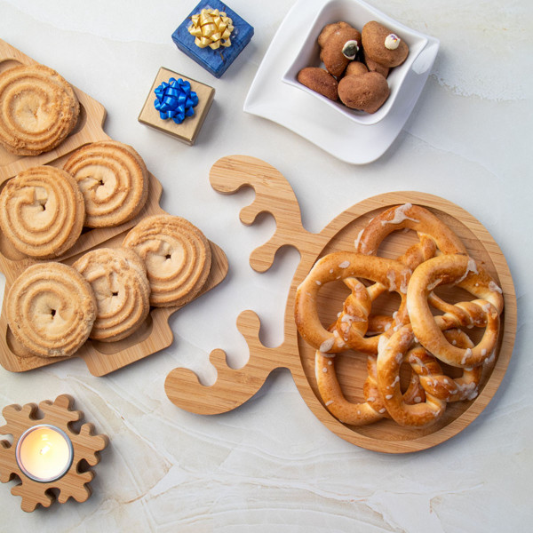 Holz-Snacktablett "Reindeer"