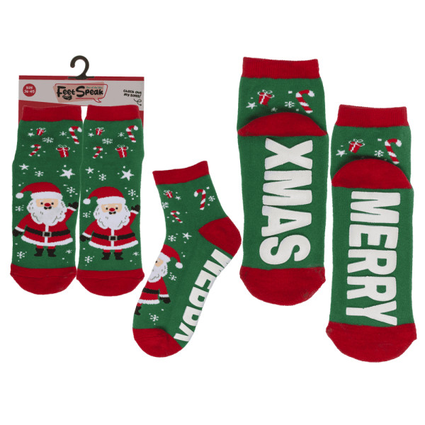 Rutschfeste Socken „Merry XMas“ Rutschfeste Socken „Merry XMas“