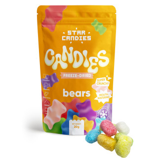 STAR CANDIES Gefriergetrocknete Gummies „Bären“, 20g