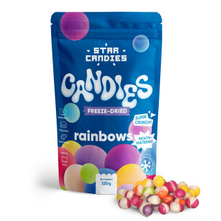 STAR CANDIES Gefriergetrocknete Bonbons „Regenbögen“, 120g