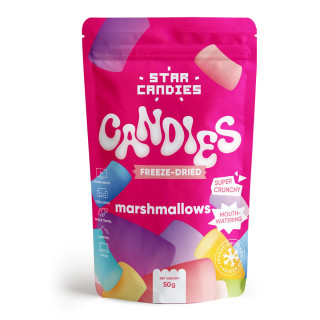 STAR CANDIES Gefriergetrocknete Marshmallows, 50g