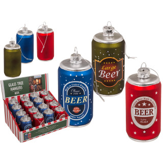 Glas-Weihnachtsschmuck „BEER“