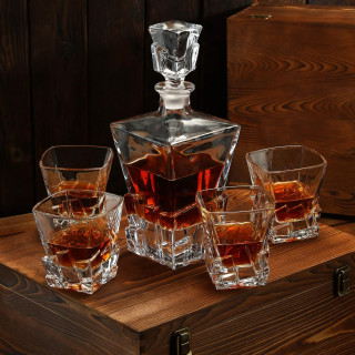 Whisky-Set in Holzkiste „ELIXIR“