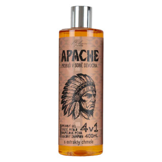 Duschgel, Shampoo, Schaum und Seife für Männer 4in1 „Apache“ (400ml)