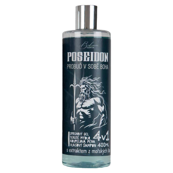 Duschgel, Shampoo, Schaum und Seife für Männer 4in1 „Poseidon“ (400ml) Duschgel, Shampoo, Schaum und Seife für Männer 4in1 „Poseidon“ (400ml)