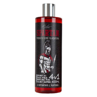 Duschgel, Shampoo, Schaum und Seife für Männer 4in1 „Spartan“ (400ml)