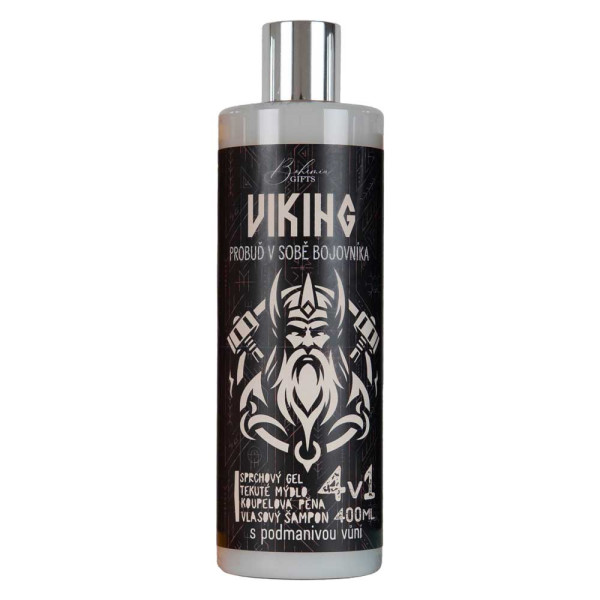 Duschgel, Shampoo, Schaum und Seife für Männer 4in1 „Viking“ (400ml) Duschgel, Shampoo, Schaum und Seife für Männer 4in1 „Viking“ (400ml)