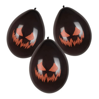Premium Luftballons „Gruseliger Kürbis“ (6 Stk)
