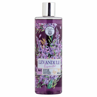Duschgel, Shampoo, Badeschaum und Seife 4in1 „Lavendel“ (400ml)