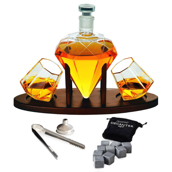 Grafino, 2 Gläser und Steine, Set "DELUXE DIAMOND"