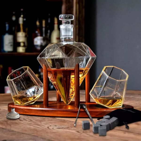 Grafino, 2 Gläser und Steine, Set "DELUXE DIAMOND"