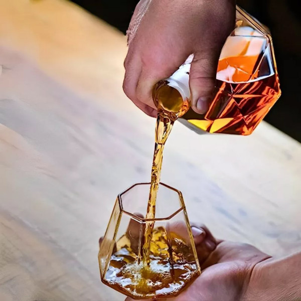 Grafino, 2 Gläser und Steine, Set "DELUXE DIAMOND"