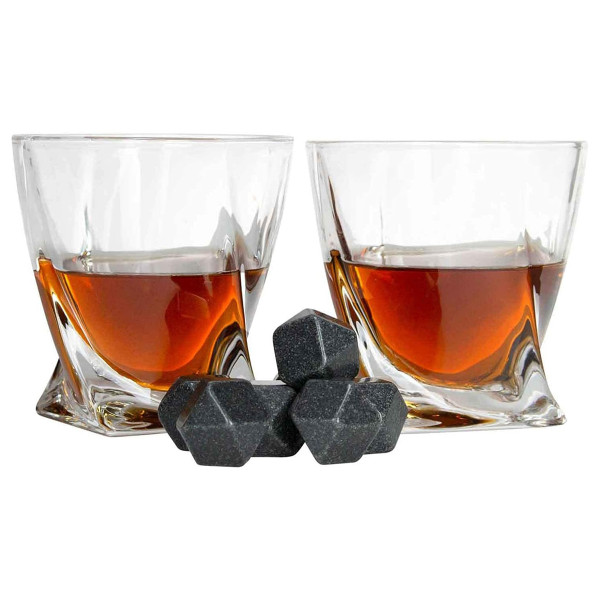 Whisky-Set in einer Holzkiste "TORNADO"