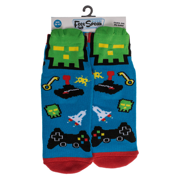 Socken mit rutschfester Sohle „Game Over“ Socken mit rutschfester Sohle „Game Over“