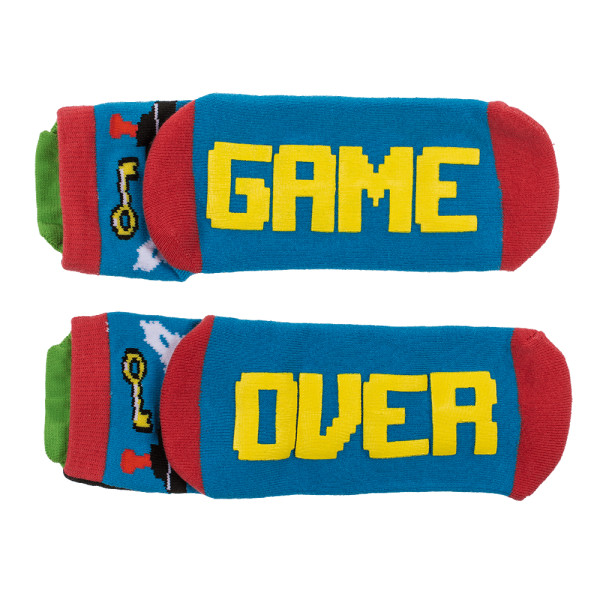 Socken mit rutschfester Sohle „Game Over“ Socken mit rutschfester Sohle „Game Over“
