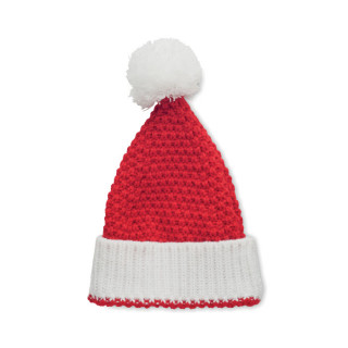 Gestrickte rote Wintermütze „Auriga“