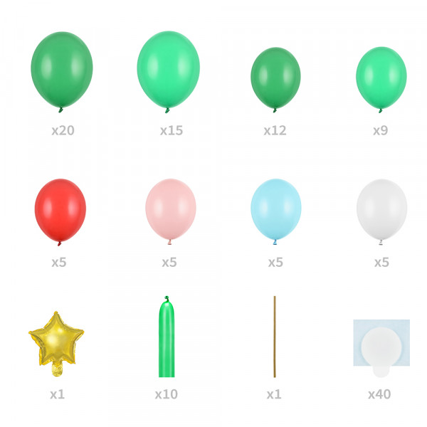Ballonstrauß „Weihnachtsbaum“ (161 x 65cm) Ballonstrauß „Weihnachtsbaum“ (161 x 65cm)