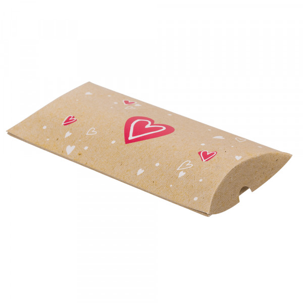 Kraftpapierschachteln - Kissen „Herz“, 4 Stk.