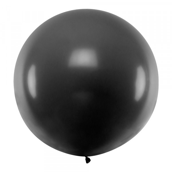 Runder schwarzer XXL-Ballon (1 Meter) Runder schwarzer XXL-Ballon (1 Meter)