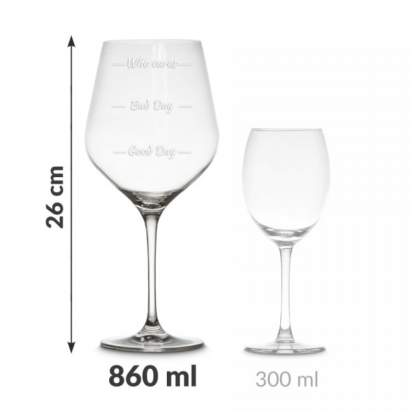 Wein- und Whiskeygläser-Set „Who Cares“