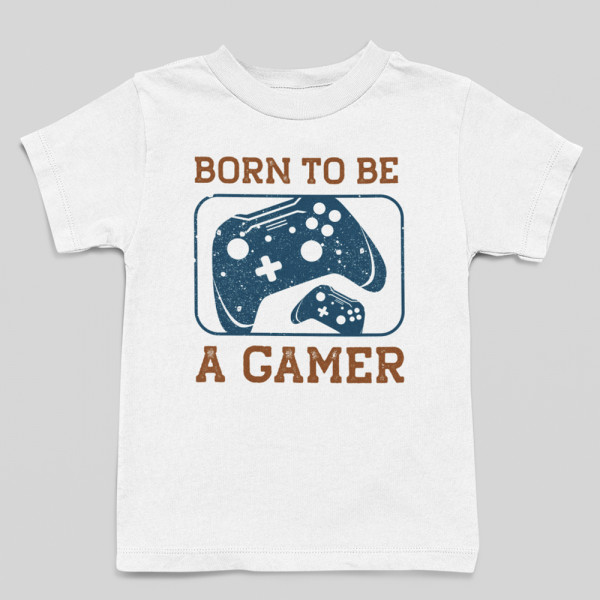 Kinder-T-shirt "Born to be a gamer"