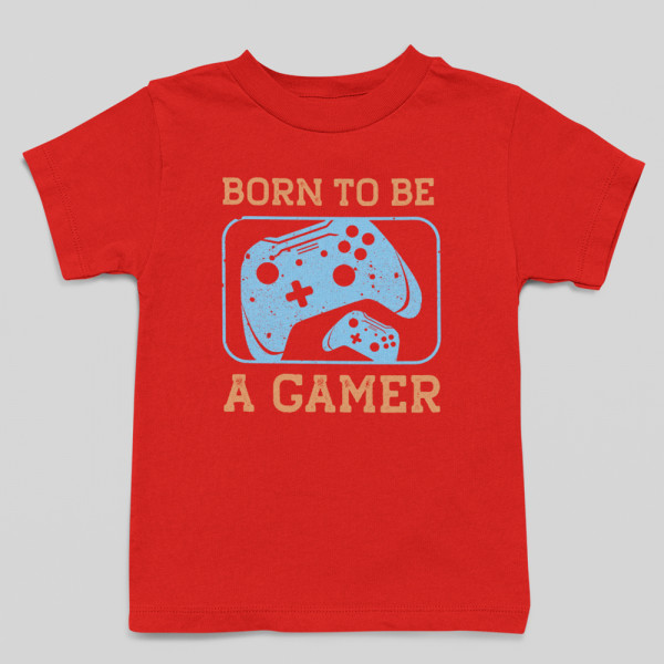 Kinder-T-shirt "Born to be a gamer"