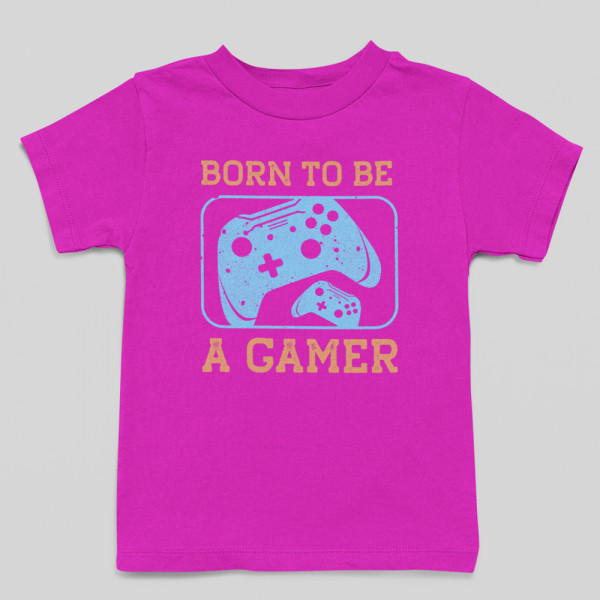 Kinder-T-shirt "Born to be a gamer"