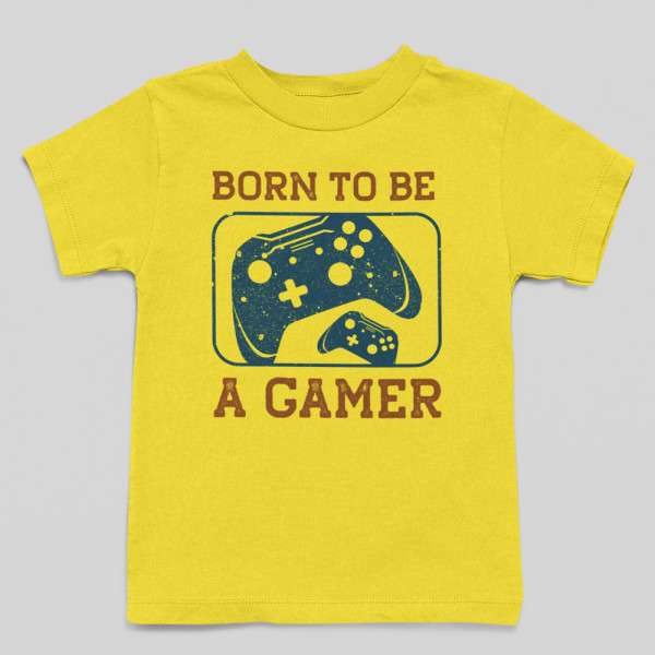 Kinder-T-shirt "Born to be a gamer"